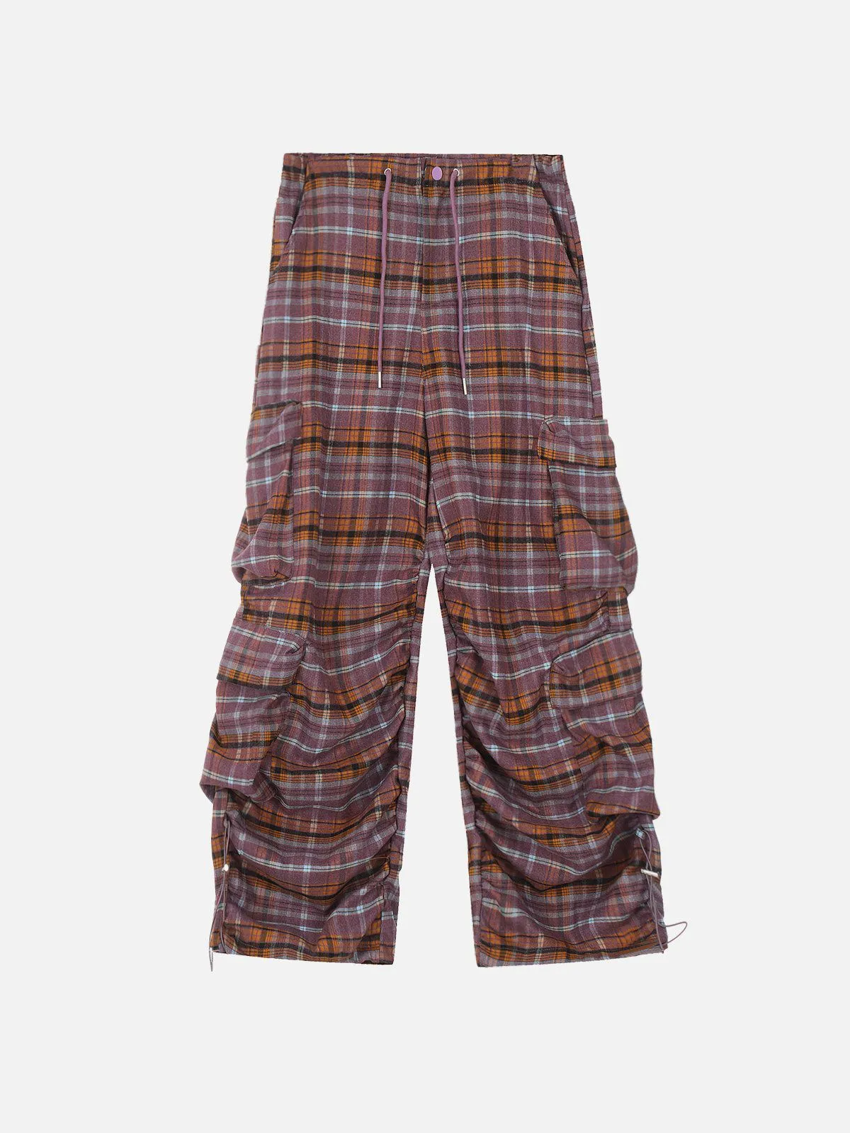 Aelfric Eden Plaid Multi Pocket Cargo Pants
