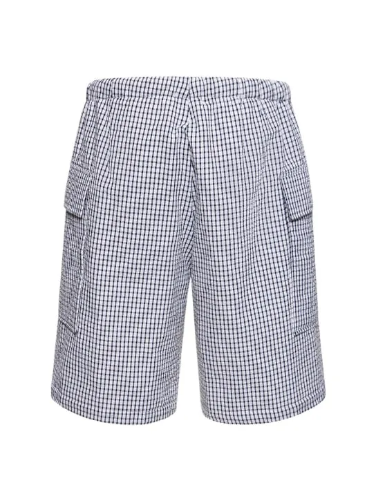 After Pray   Wide check cargo shorts 