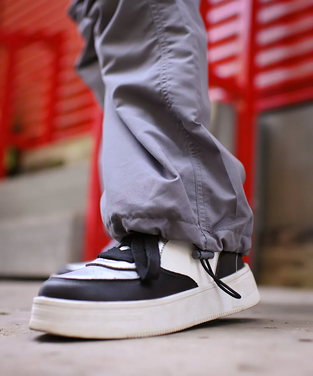 Airborne Grey Parachute Cargo Pants | Woman