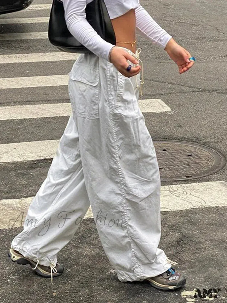Amy Fashion - Y2K Streetwear Baggy Cargo Pants