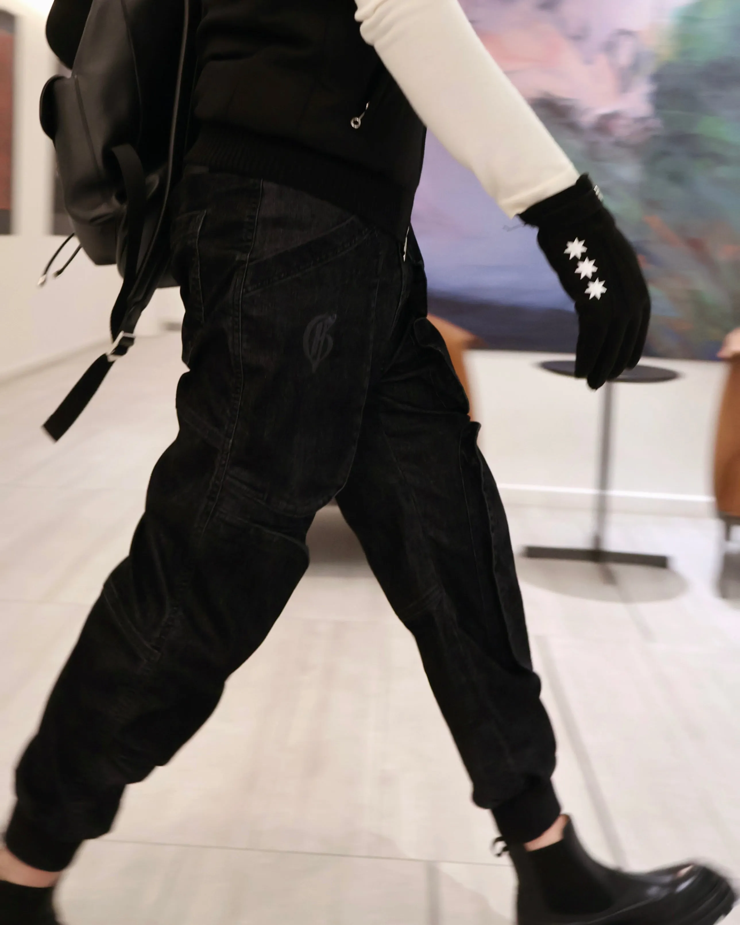BLACK JOGGERS WITH POCKETS