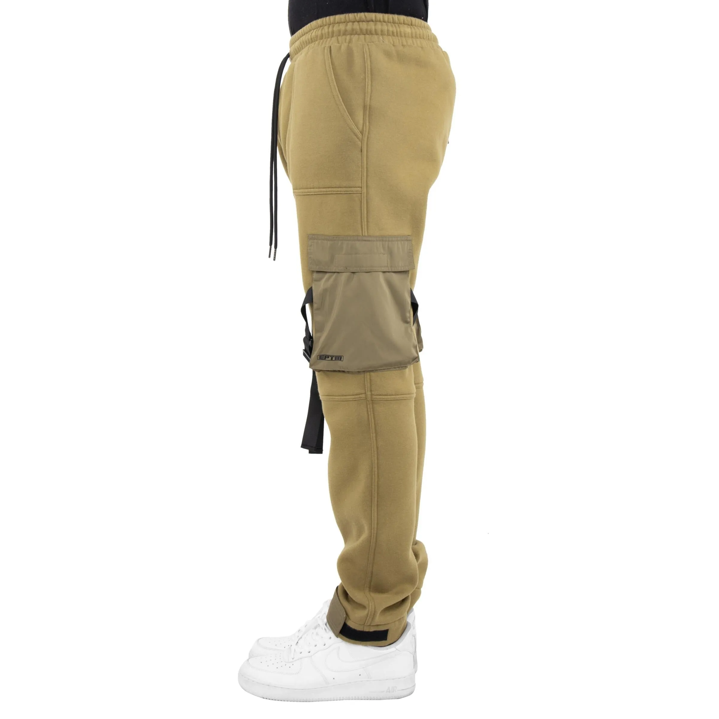 CARGO PANTS NYLON STRAP OLIVE