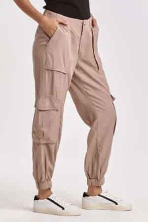 DJ Sandy High Rise Cargo Pants- Sand