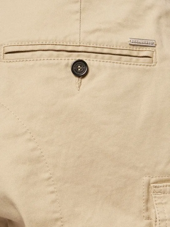 Dsquared2   Sexy cargo cotton drill shorts 