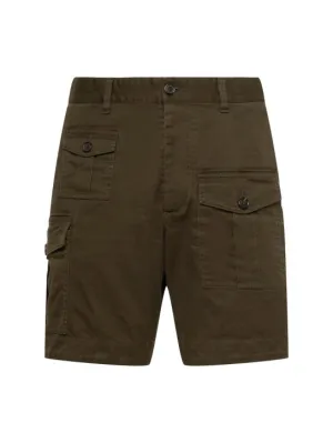 Dsquared2   Sexy cargo cotton drill shorts 