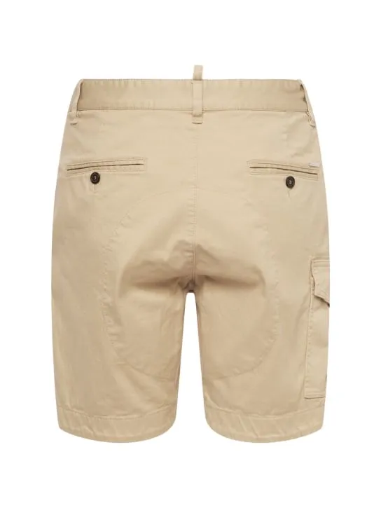 Dsquared2   Sexy cargo cotton drill shorts 
