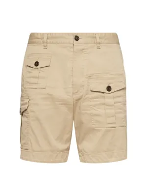 Dsquared2   Sexy cargo cotton drill shorts 