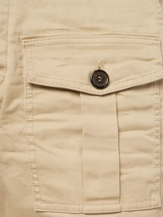 Dsquared2   Sexy cargo cotton drill shorts 