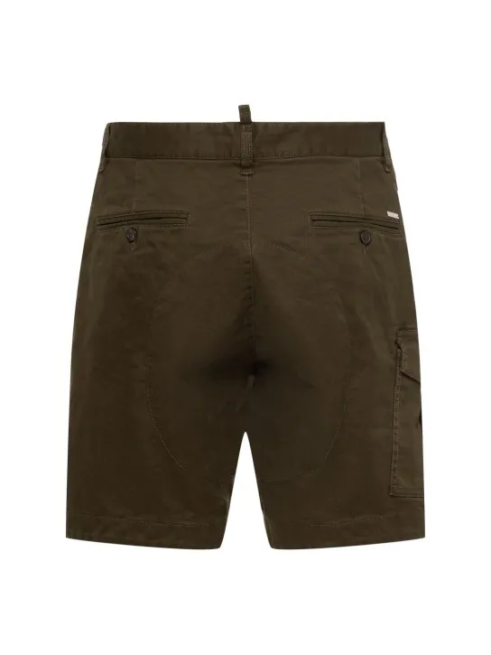 Dsquared2   Sexy cargo cotton drill shorts 