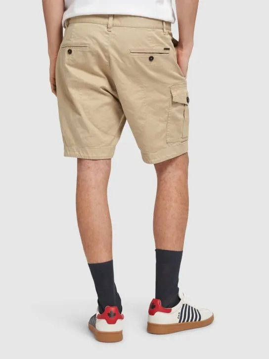 Dsquared2   Sexy cargo cotton drill shorts 