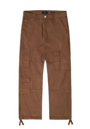 EightyFive Multi Pocket Cargo Pants Brown