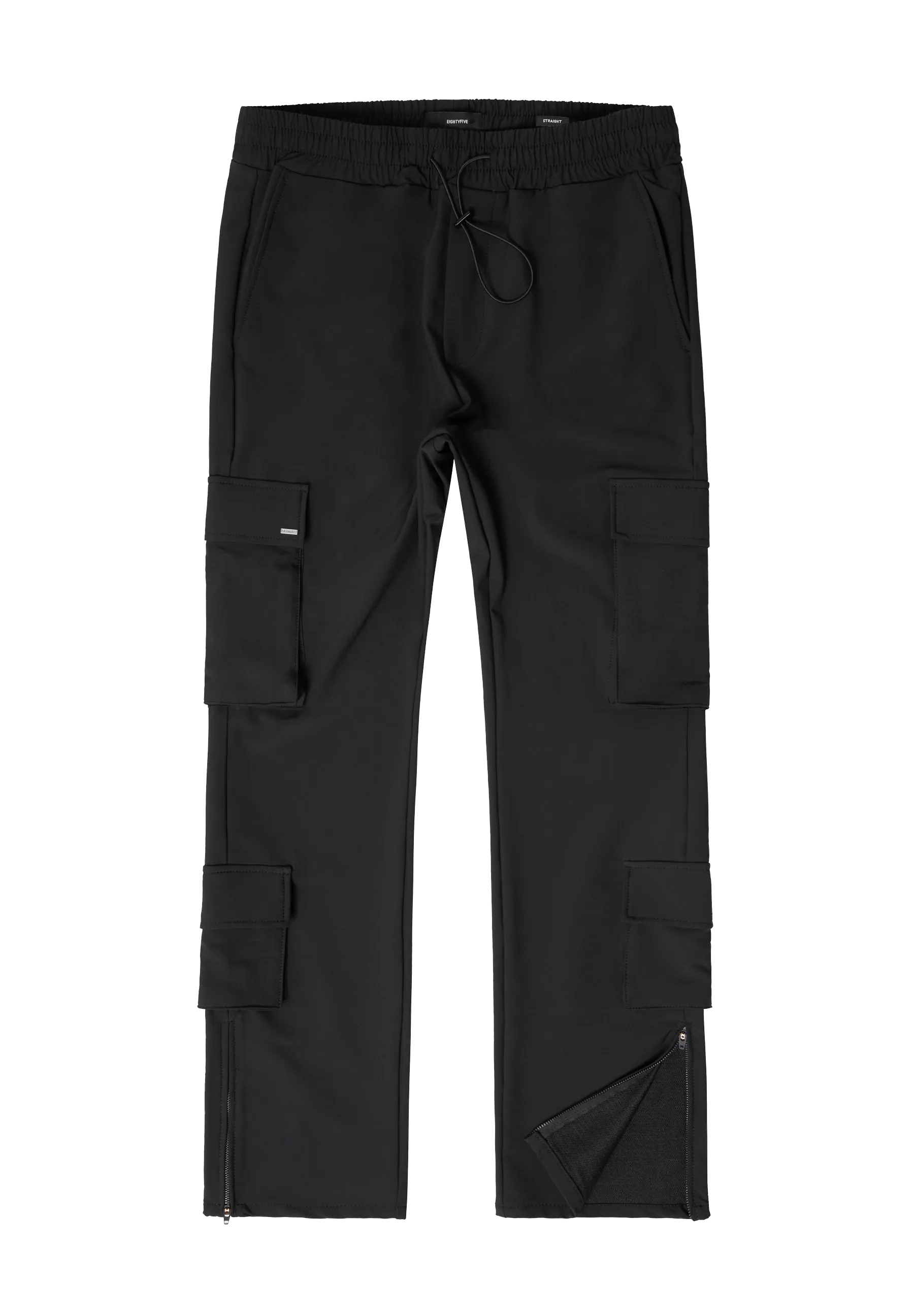 EightyFive Pocket Nylon Cargo Pants black