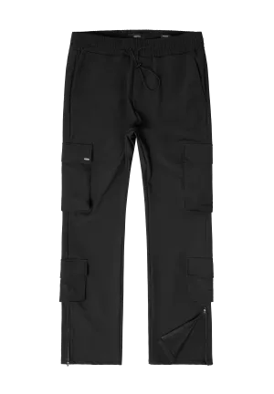 EightyFive Pocket Nylon Cargo Pants black