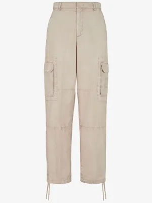 Fendi Beige Cotton Trousers