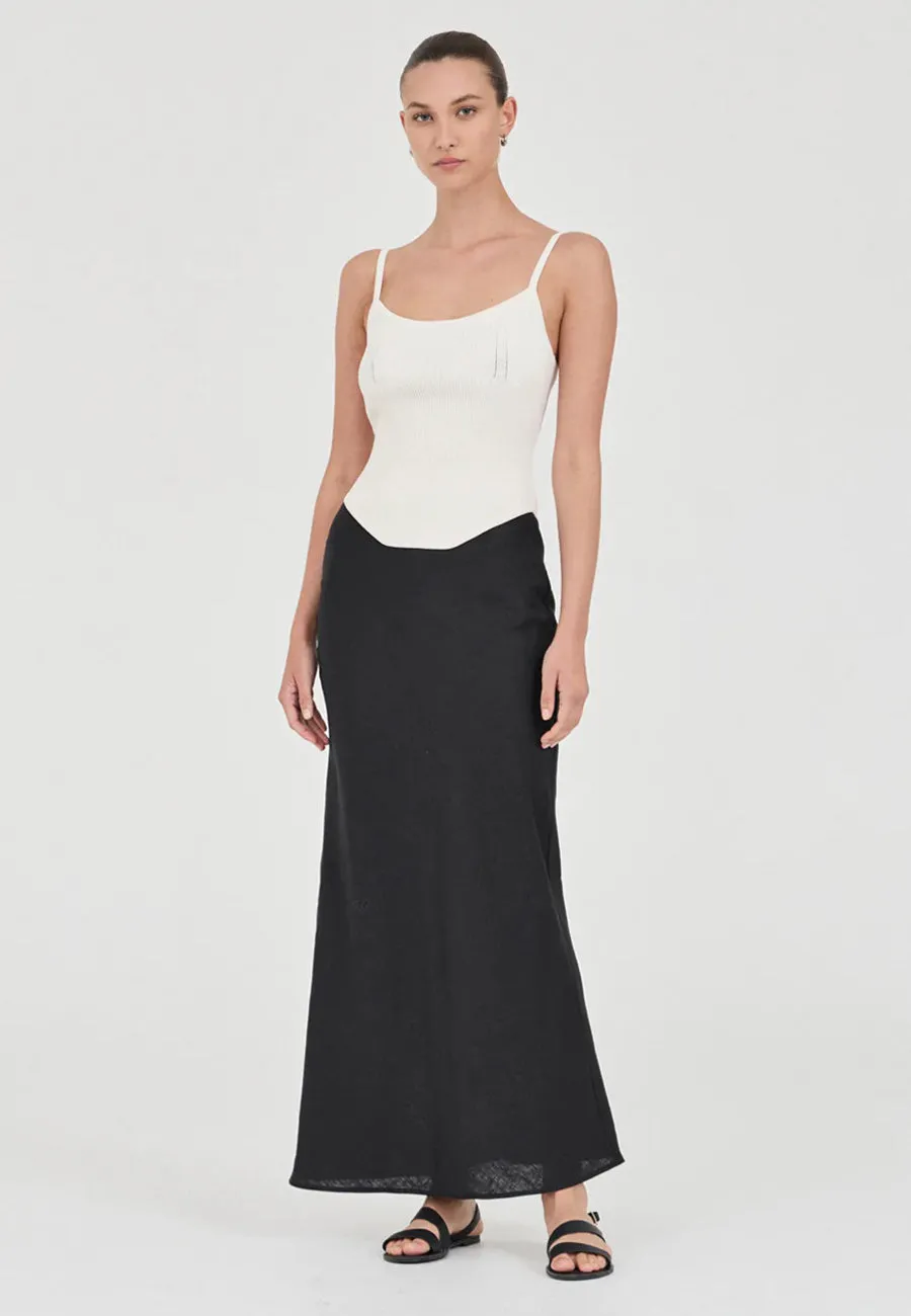 Friend of Audrey Oslo Crepe Knit Top Cream
