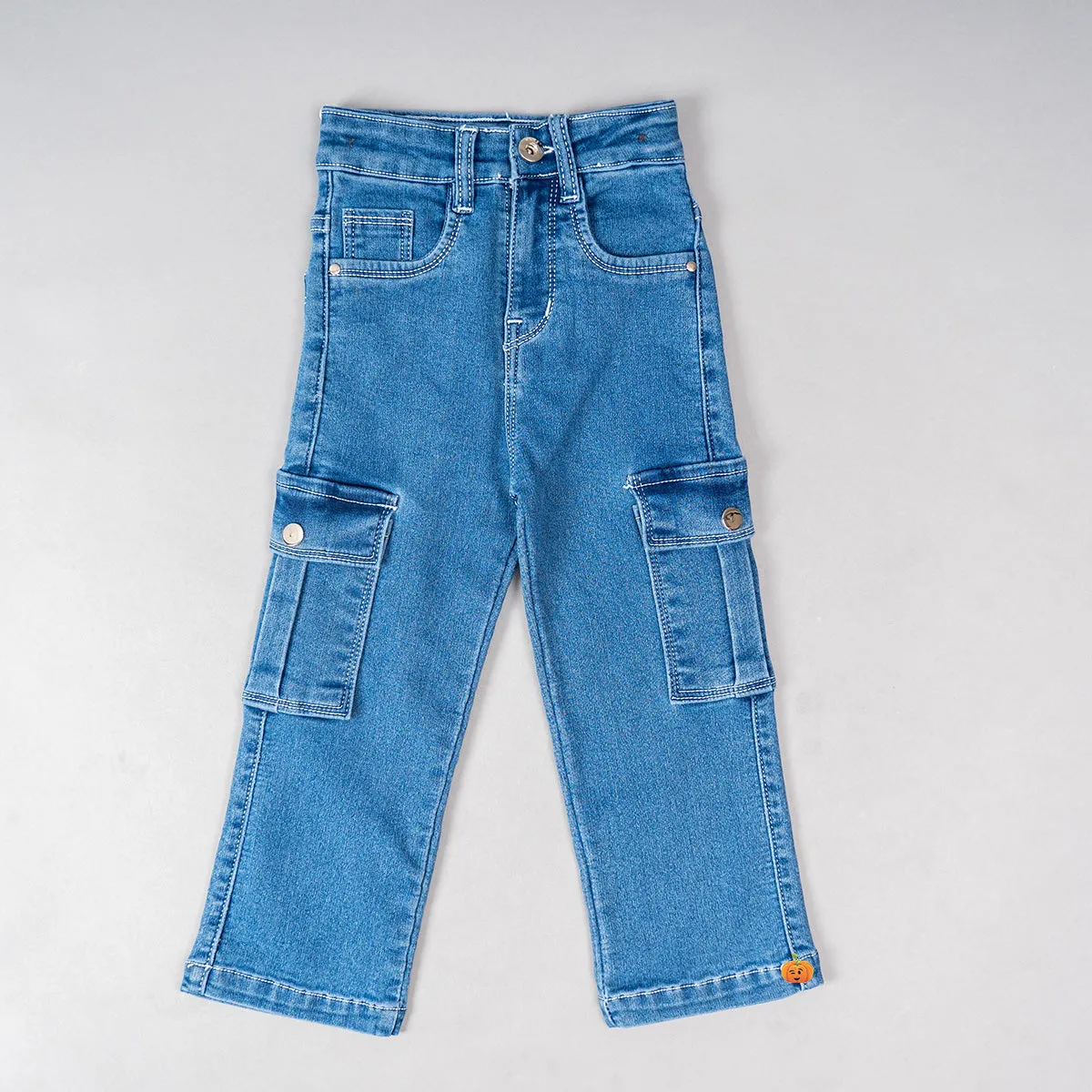 High Rise Girls Cargo Pant