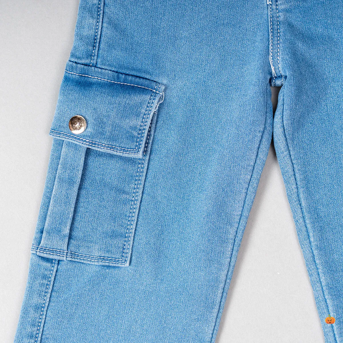 High Rise Girls Cargo Pant
