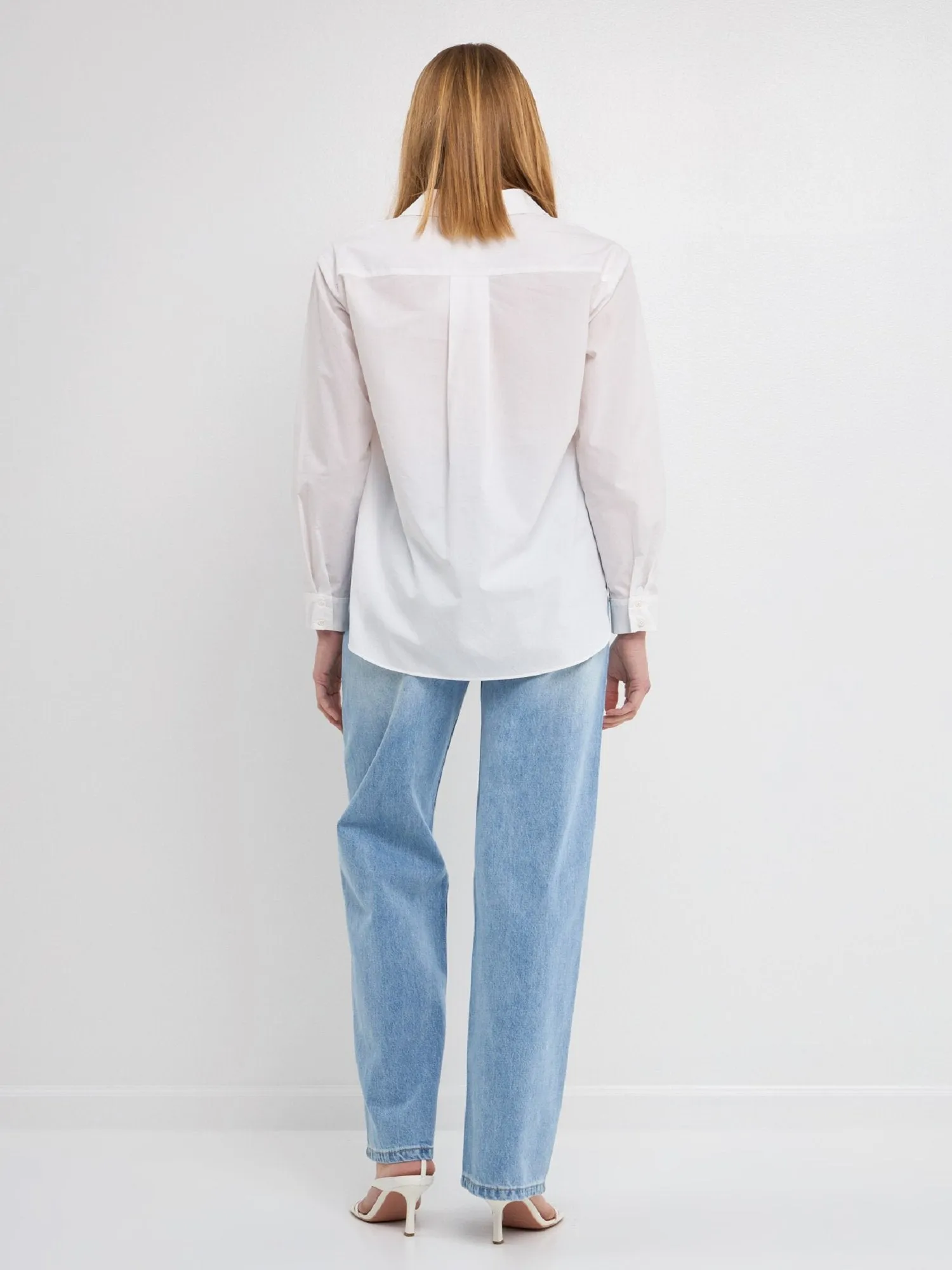 High-Waisted Denim Pant - Grey Lab