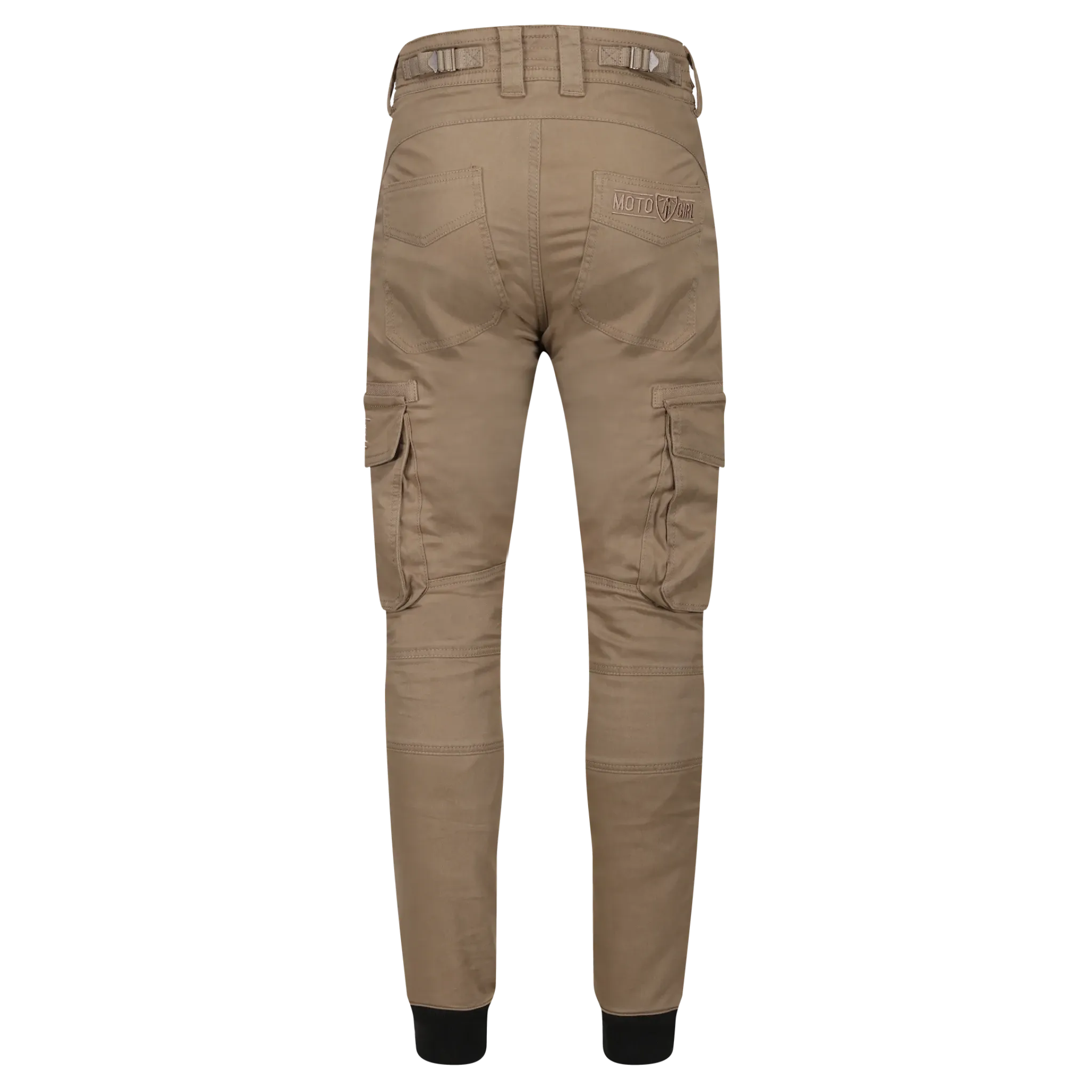 LARA BEIGE - Women's Motorcycle Cargo Trousers