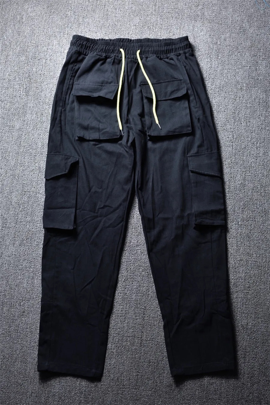 Mens Black Street Cargo Pants