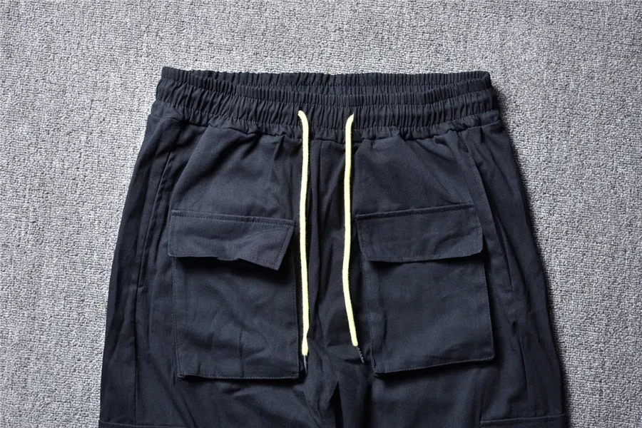 Mens Black Street Cargo Pants