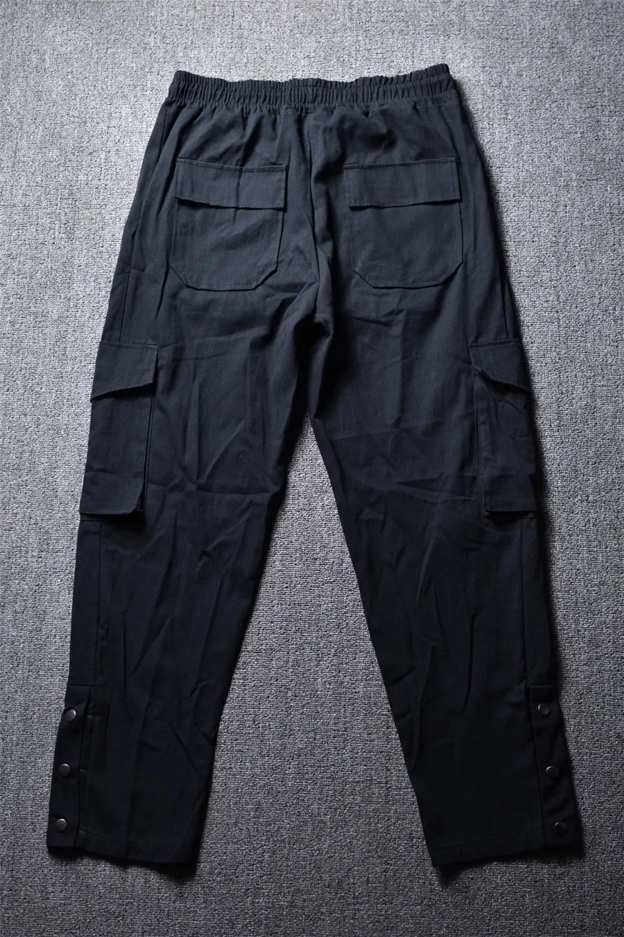 Mens Black Street Cargo Pants