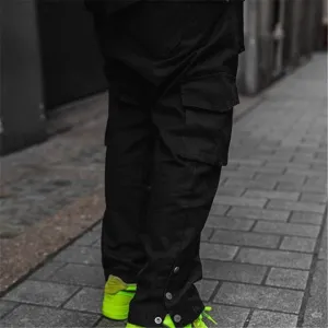 Mens Black Street Cargo Pants