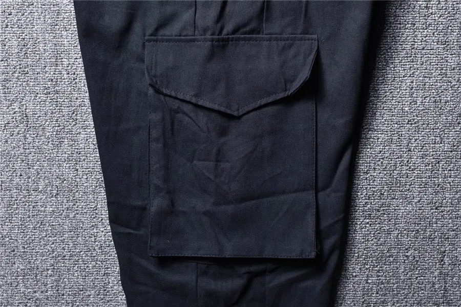 Mens Black Street Cargo Pants