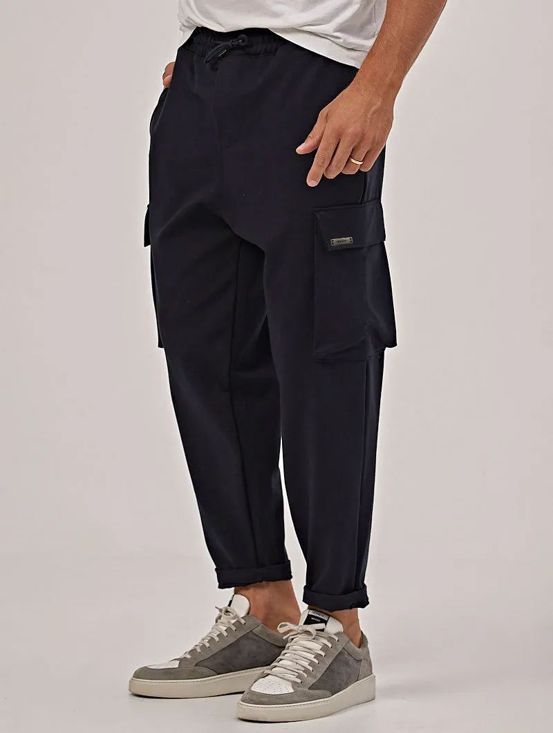 MILANO CARGO PANTS IN BLUE NAVY