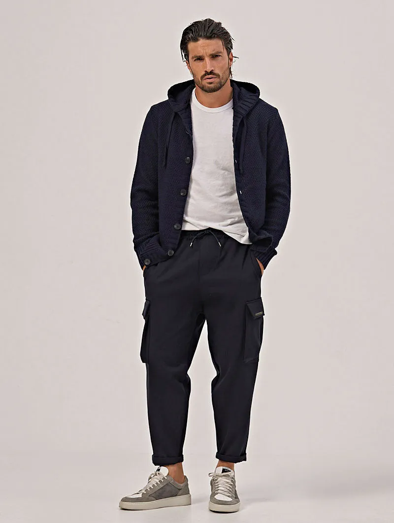 MILANO CARGO PANTS IN BLUE NAVY
