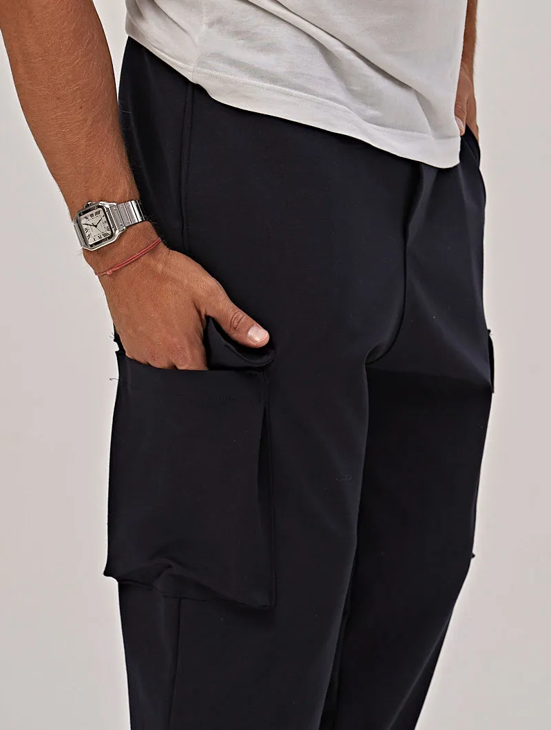 MILANO CARGO PANTS IN BLUE NAVY