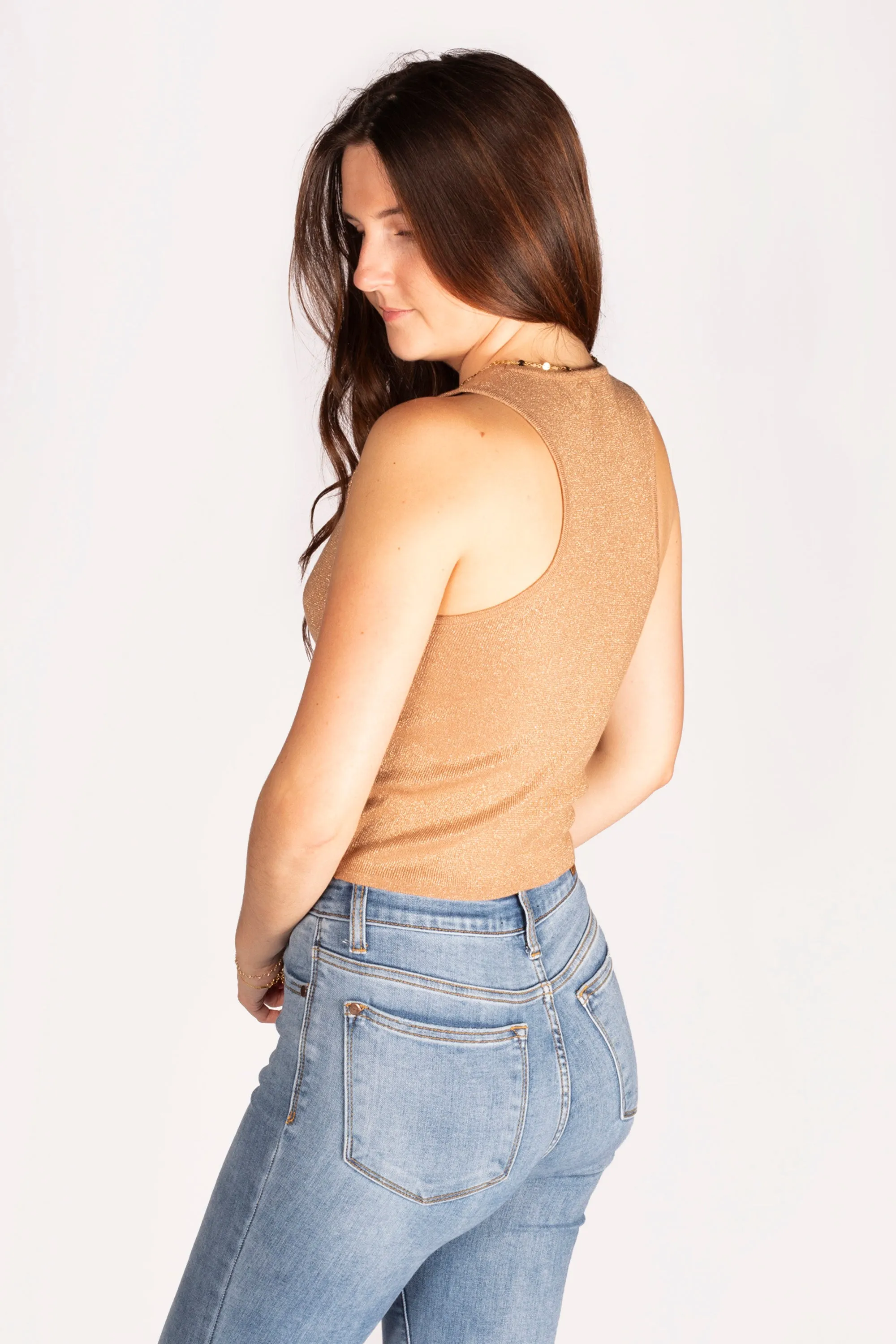 Mocha Gold Shimmer Tank