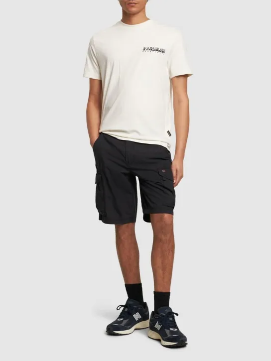 Napapijri   Noto 2.0 cotton cargo shorts 