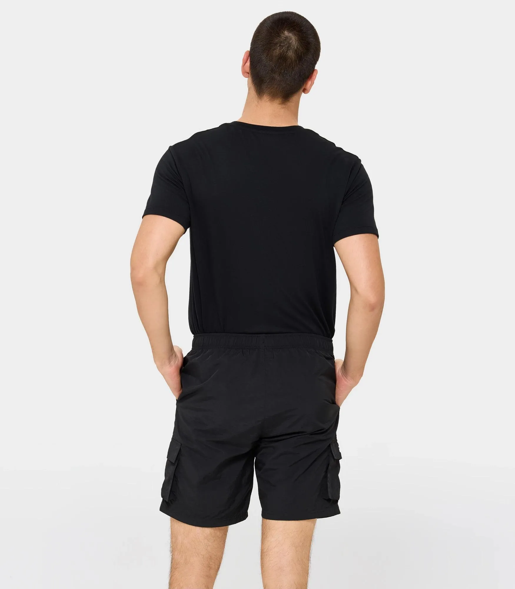 popular  Caelem Cargo Parachute Shorts - Fila - Black