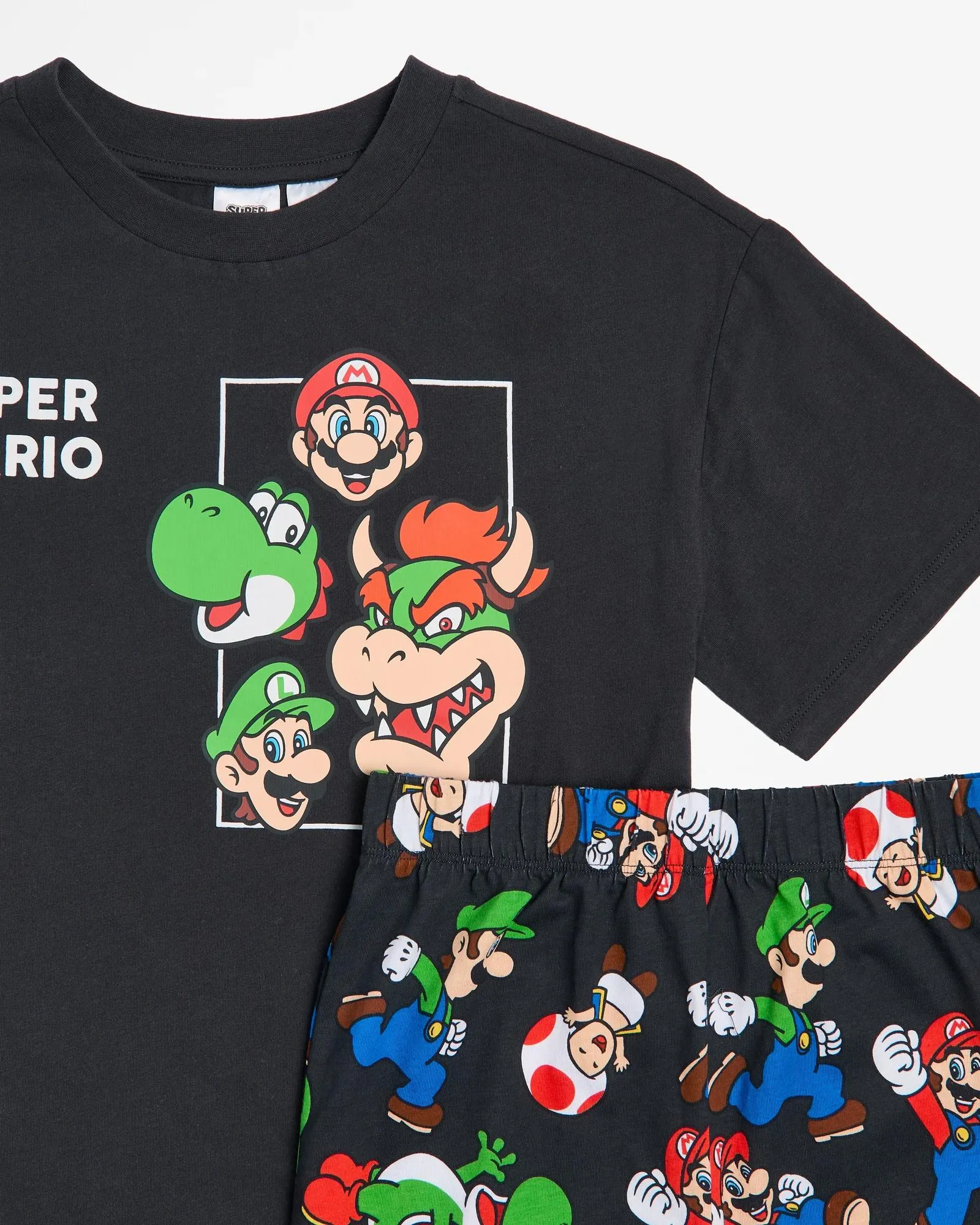 popular  Family Matching Boys Youth Super Mario Cotton Pyjama Set