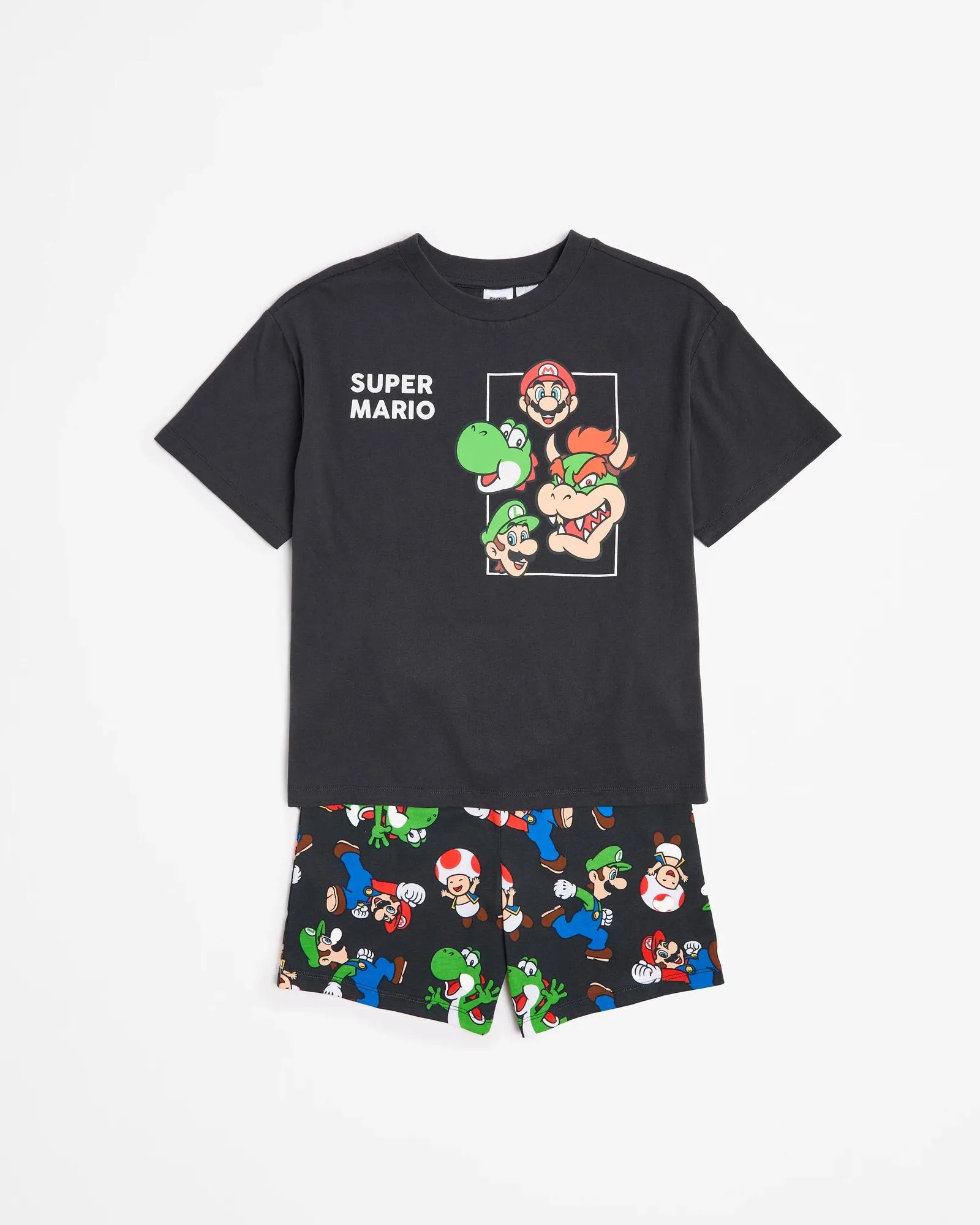 popular  Family Matching Boys Youth Super Mario Cotton Pyjama Set