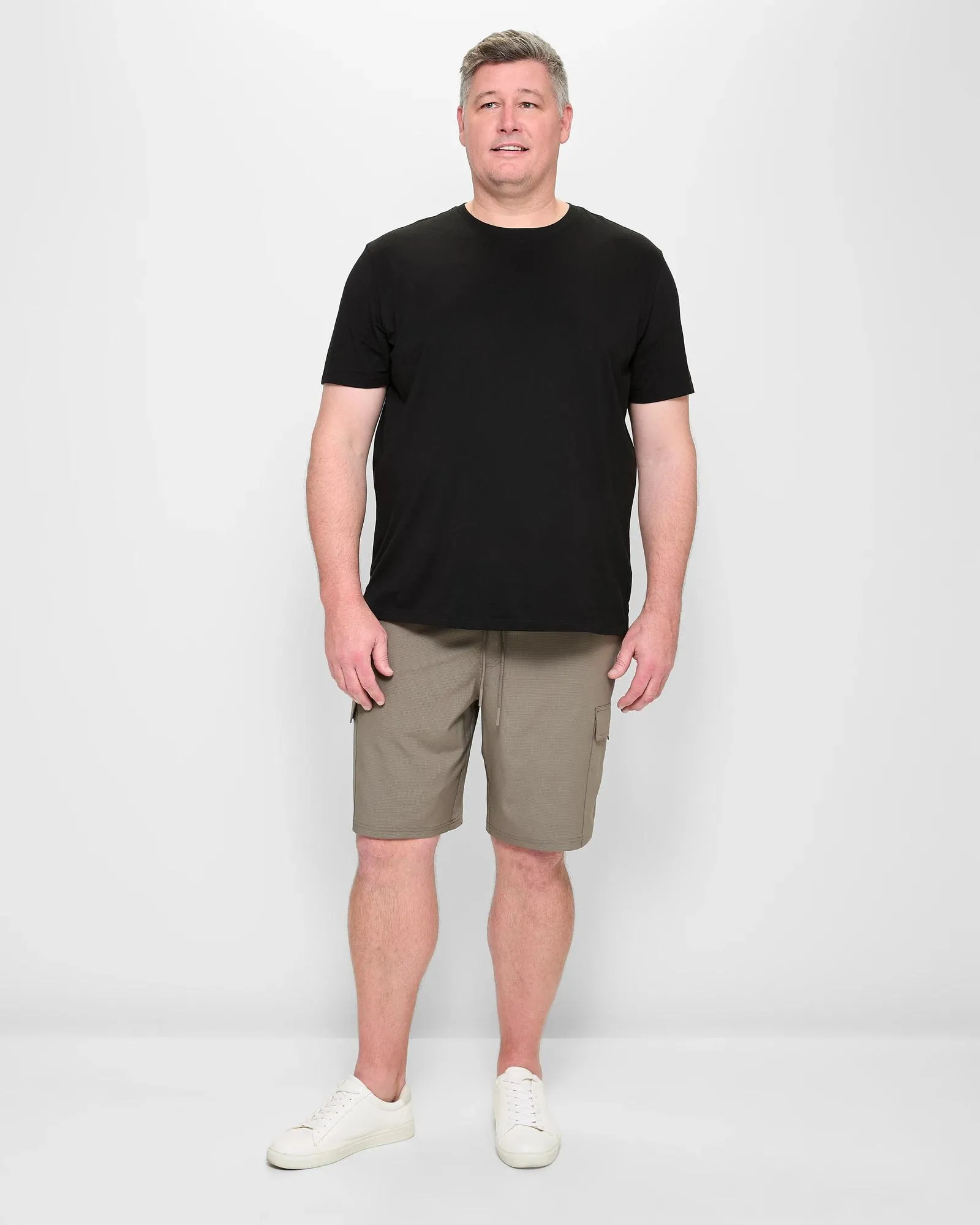 popular  Plus Size Hybris Cargo Shorts - Mushroom