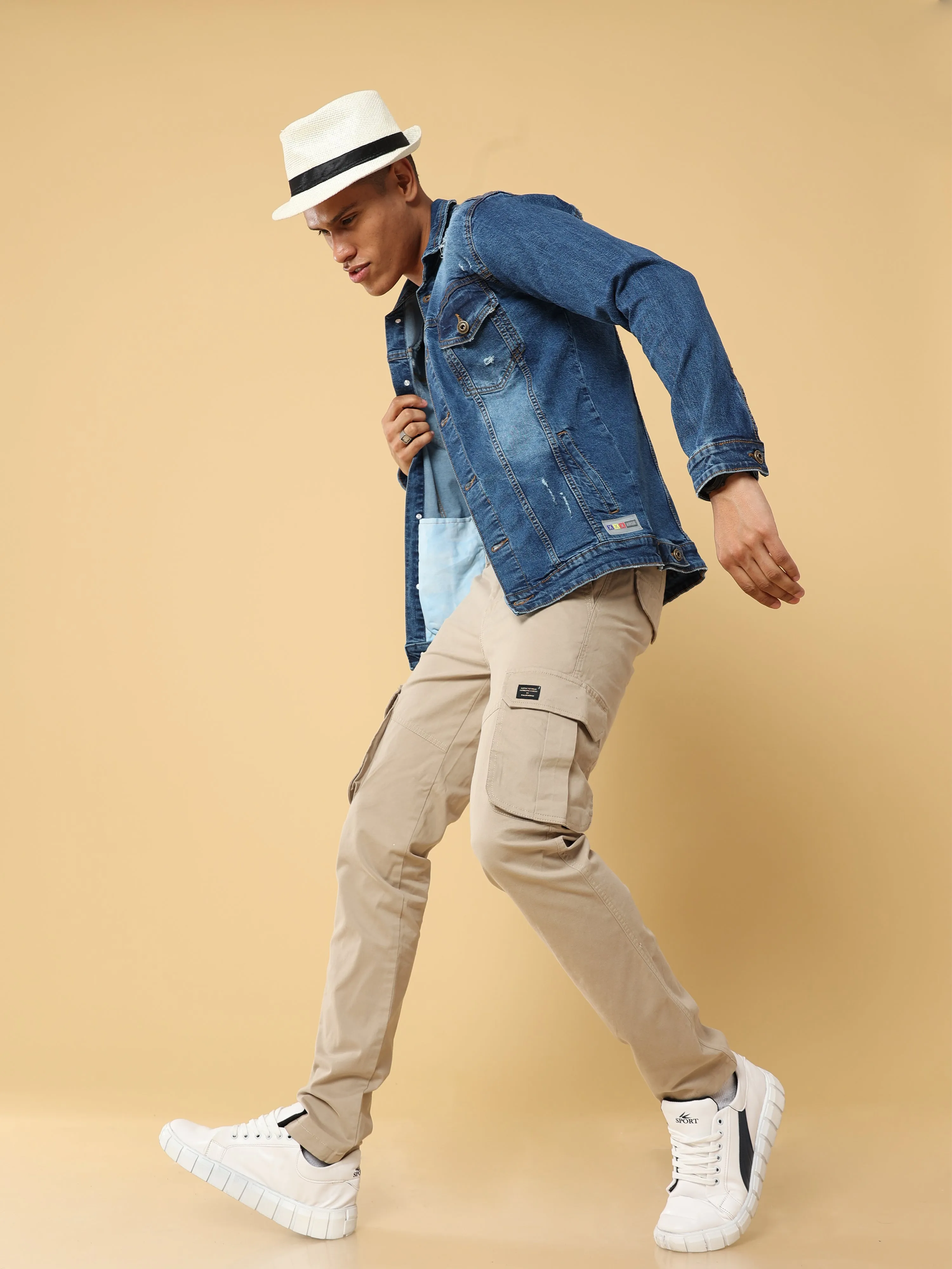 Premium Cream Cargo Pant
