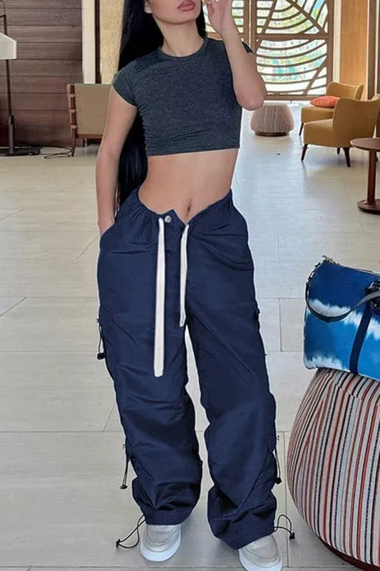 PZ289 Drawstring Cargo Pants