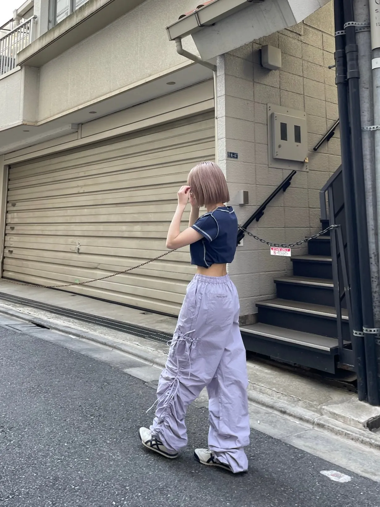 ribbon cargo pants