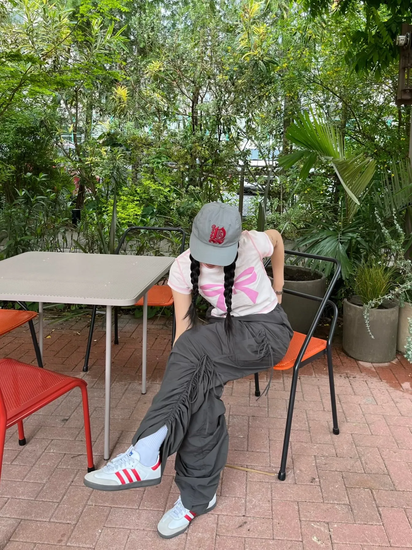ribbon cargo pants