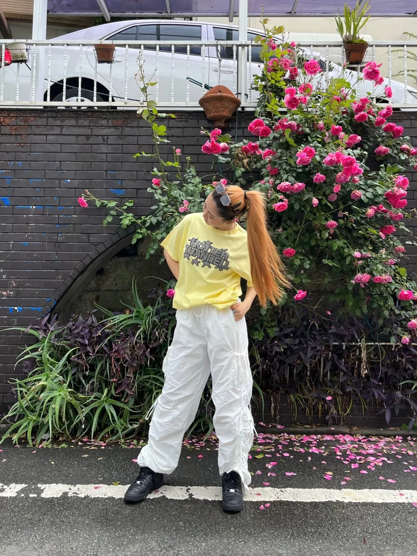 ribbon cargo pants