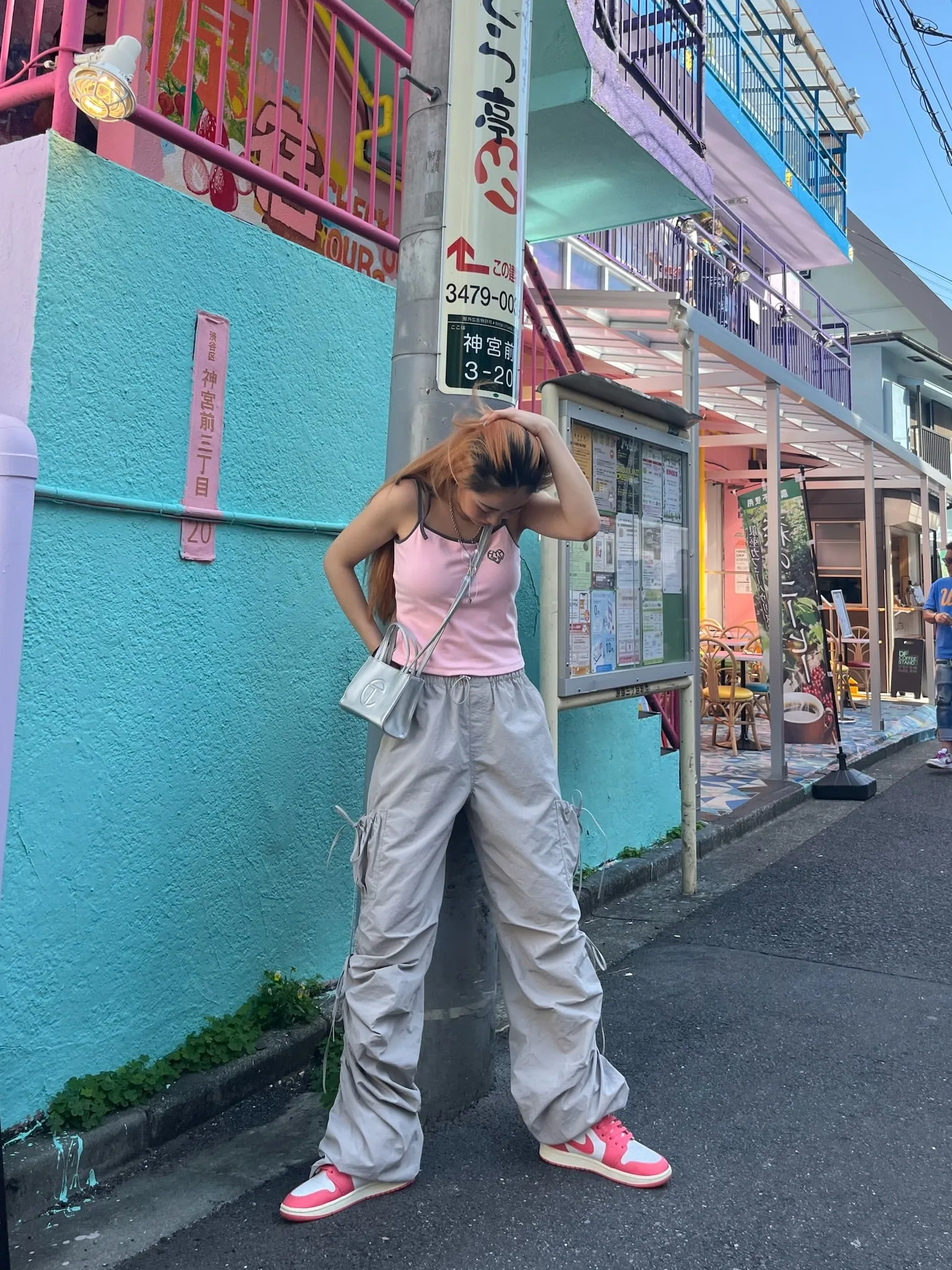 ribbon cargo pants