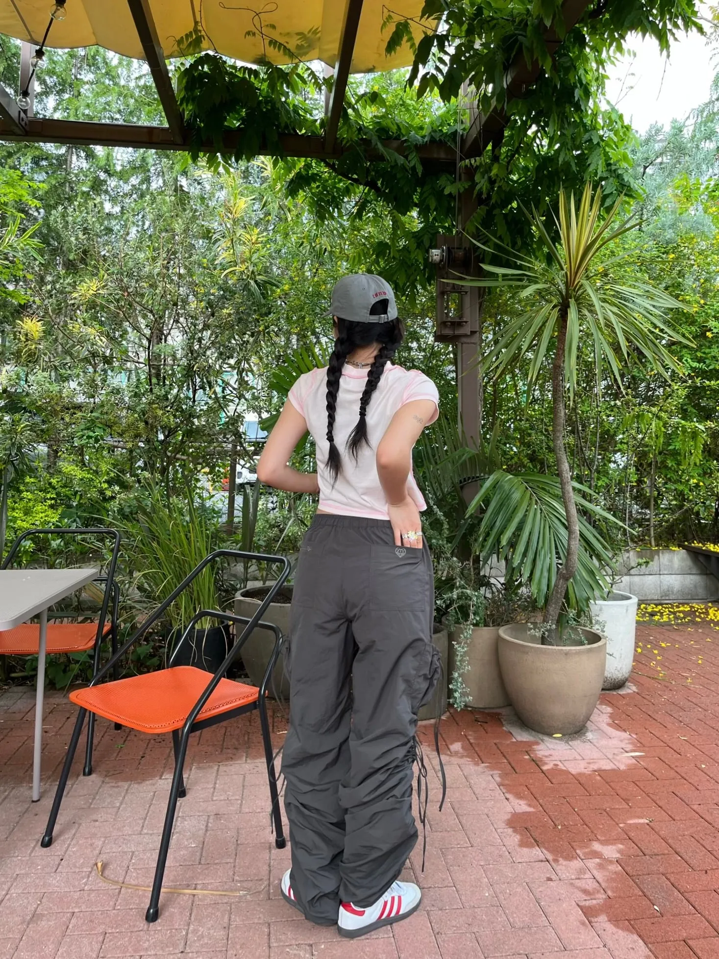 ribbon cargo pants