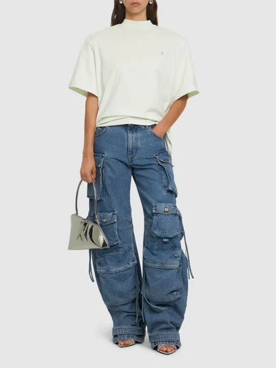 The Attico   Mid rise baggy cargo jeans 
