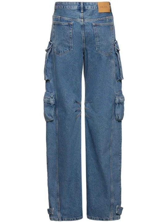 The Attico   Mid rise baggy cargo jeans 