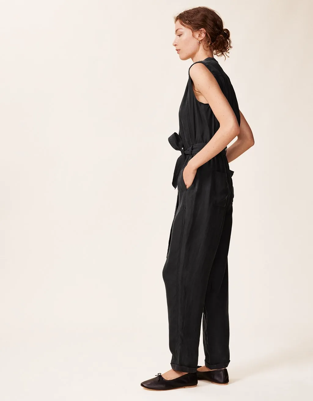 unsubscribed washable silk jumpsuit