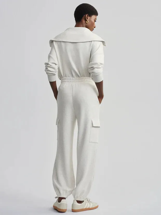 Varley The Cargo Pant 27.5 - Ivory Marl