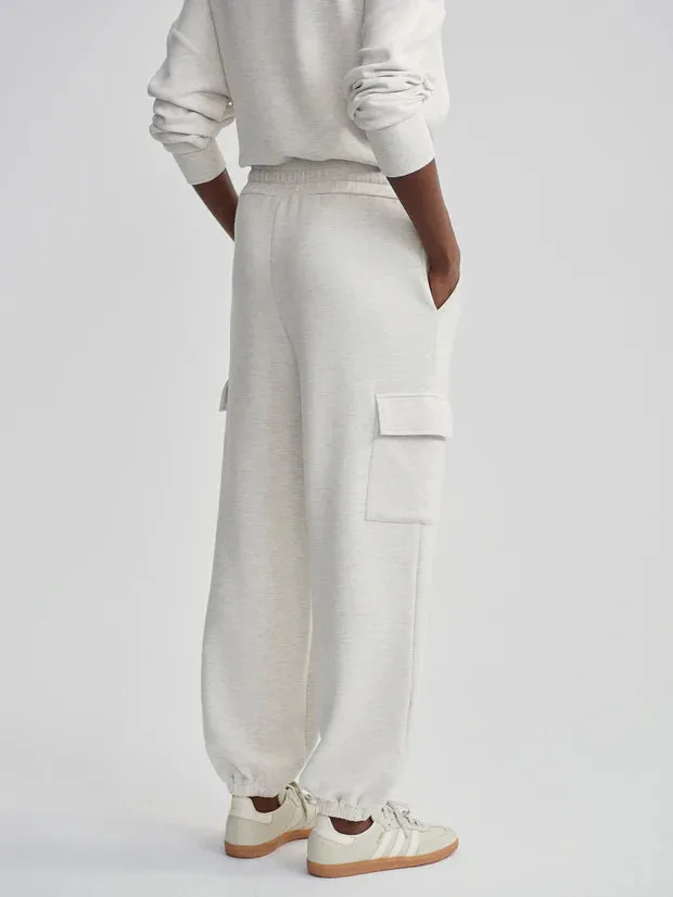 Varley The Cargo Pant 27.5 - Ivory Marl