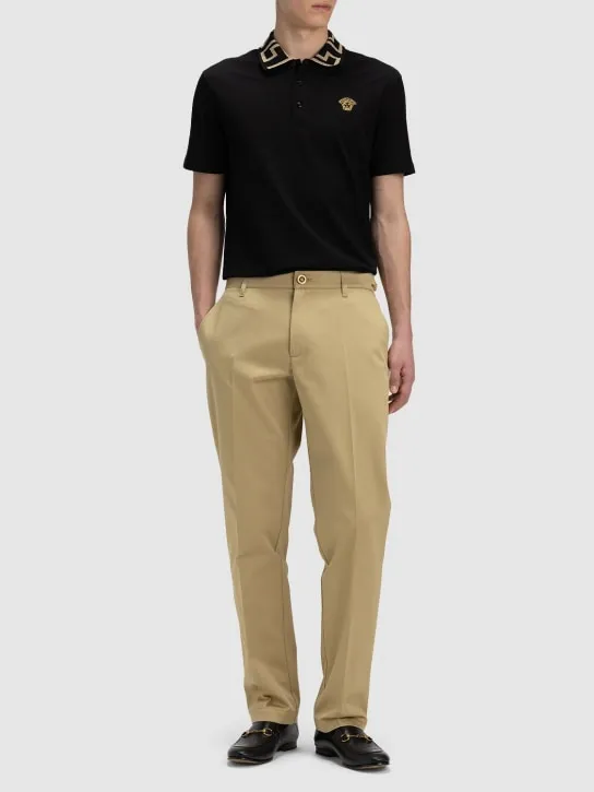Versace   Cotton gabardine pants 